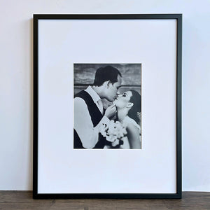 Oversized Mount Wooden 20x16 Black Frame For 10x8 | Signature Collection