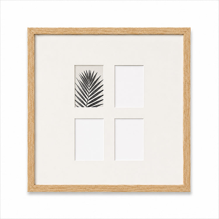 20x20" for 6x4" Multi Wooden Oak Effect Photo Frame | Hartland Collection