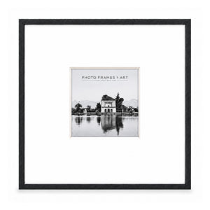 20x20" for 8x8" Wooden Black Photo Frame | Hartland Collection