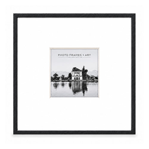 20x20" for 8x8" Wooden Black Photo Frame | Hartland Collection