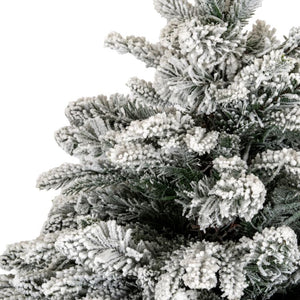 Norway Fir Pre-Lit Tree In Rattan Pot | 90cm