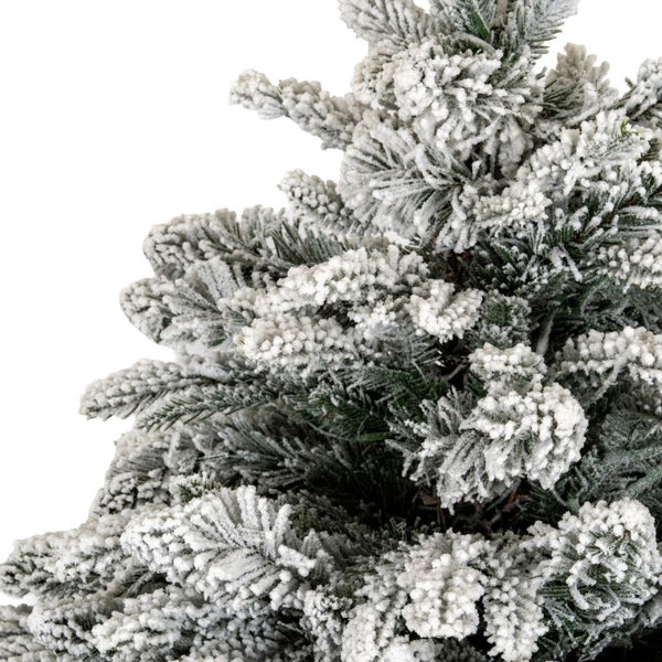 Norway Fir Pre-Lit Tree In Rattan Pot | 90cm