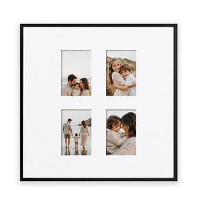 Oversized Mount Wooden 24x24" Black Multi Frame | Signature Collection