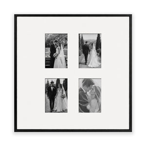 Oversized Mount Wooden 24x24" Black Multi Frame | Signature Collection