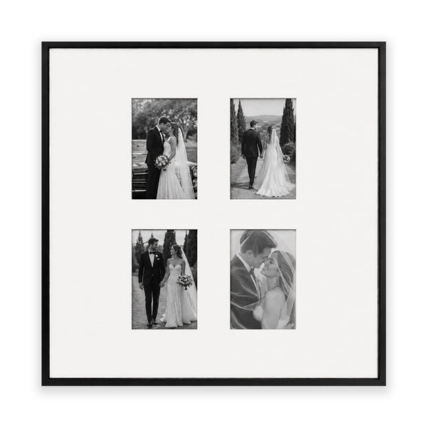 Oversized Mount Wooden 24x24" Black Multi Frame | Signature Collection