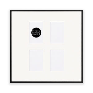 Oversized Mount Wooden 24x24" Black Multi Frame | Signature Collection