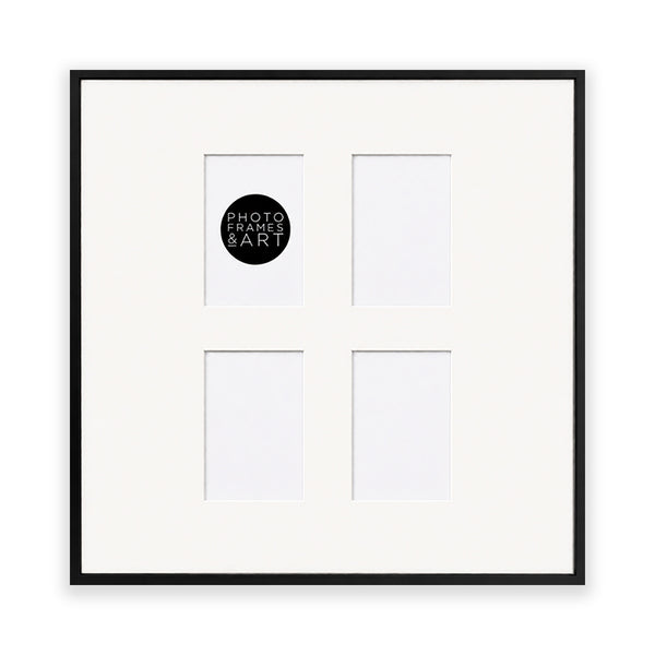 Oversized Mount Wooden 24x24" Black Multi Frame | Signature Collection