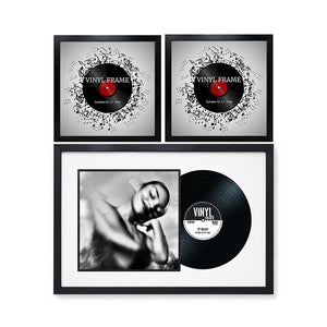 Vinyl Gallery Wall Set with White Mount | Oxford Black