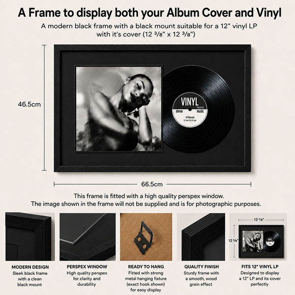 Vinyl Gallery Wall Set with Black Mount | Oxford Black