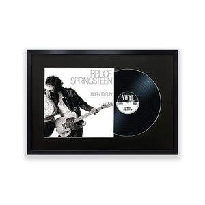 12" Vinyl LP Record and Album Cover Black Frame with Black Mount (25"x17")
