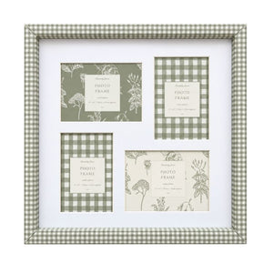 38X38 cms Gingham Collage Frame | 4 Apertures