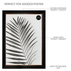40x50cm Poster Frame | Vintage Black