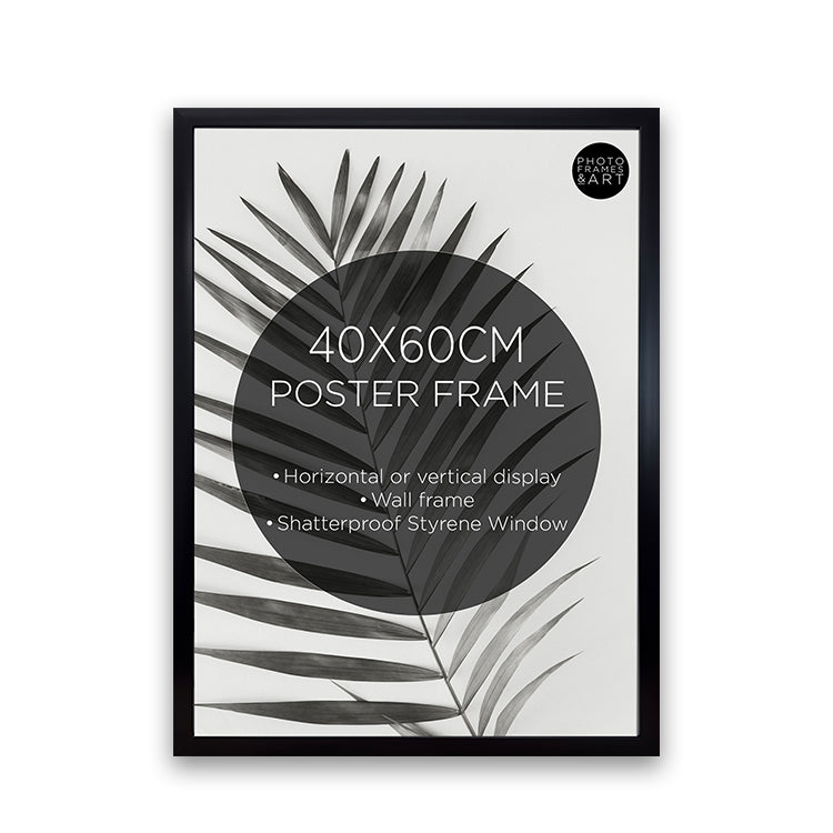 40x60cm Poster Frame | Silk Black
