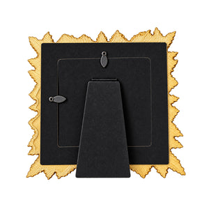 4x4" Leaf Photo Frame | Gold Effect