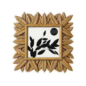4x4" Leaf Photo Frame | Gold Effect