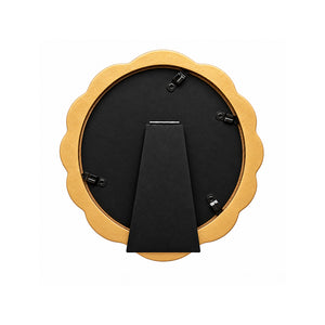 4x4" Gold Wavy Photo Frame | Circle