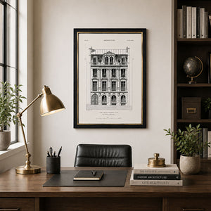 Framed 40x60cm Architecture Wall Art |  Hotel