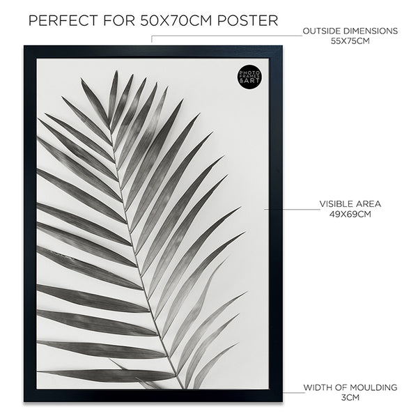 50x70cm Black Frame | Milano