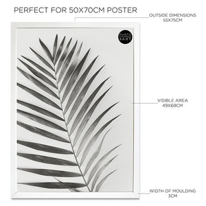 50x70cm White Frame | Milano