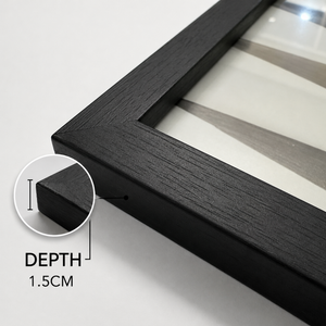 A3 Black Photo Frame With Glass | Set Of 3