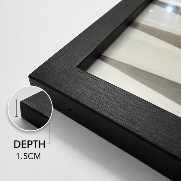 A3 Black Photo Frame With Glass | Set Of 3