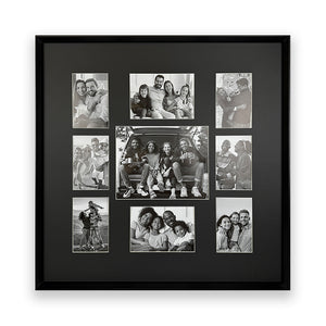 64x64cms Black Collage Frame | 9 Apertures