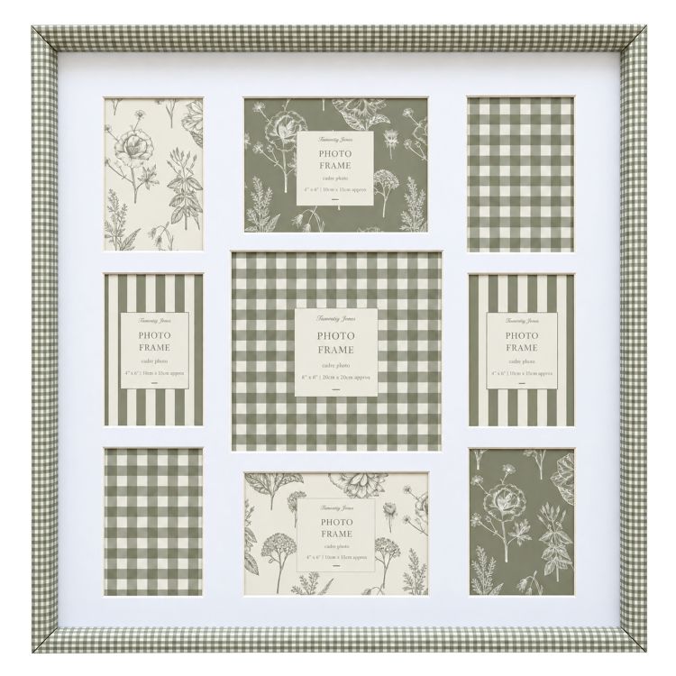 64x64 cms Gingham Collage Frame | 9 Apertures