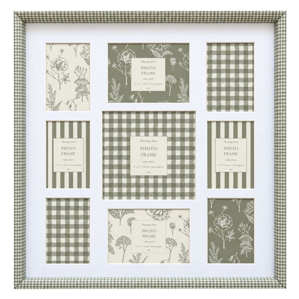 64x64 cms Gingham Collage Frame | 9 Apertures