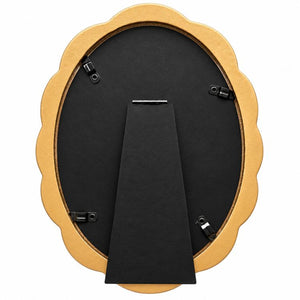 6x4" Gold Wavy Photo Frame |  Oval