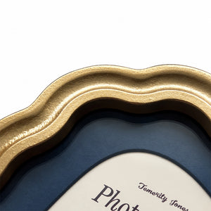 6x4" Gold Wavy Photo Frame |  Oval
