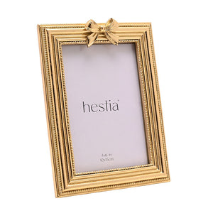 Gold Ribbon Bow Photo Frames | Available in 2 sizes