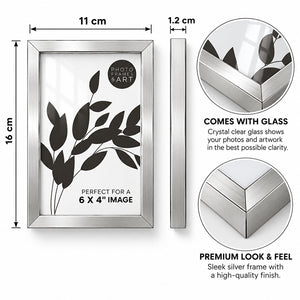 Silver Plated Fine Metal Photo Frame | Available in 4 Sizes