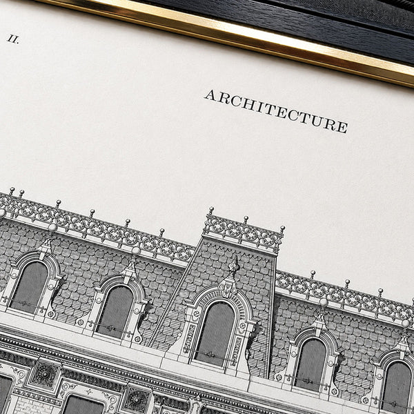 Framed 40x60cm Architecture Wall Art |  House