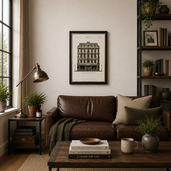 Framed 40x60cm Architecture Wall Art |  House
