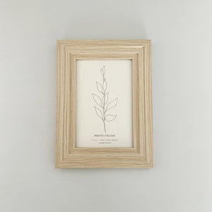 6x4" Layered Edge Photo Frame | Natural