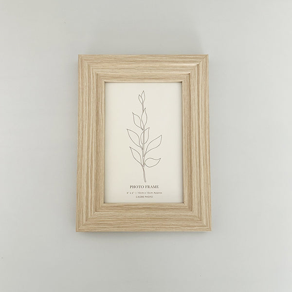 6x4" Layered Edge Photo Frame | Natural