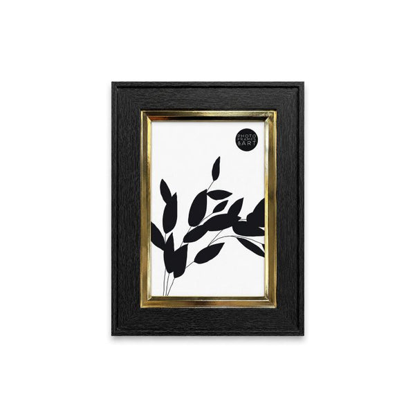 Black and Gold Photo Frame | 6x4"