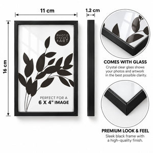 Black Metal Photo Frame | Available in 5 Sizes