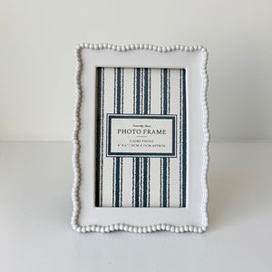 Scalloped Beaded Brocante Picture Frames | Available in 2 sizes