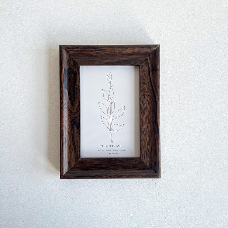 6x4 Photo Frame | Dark Walnut Effect