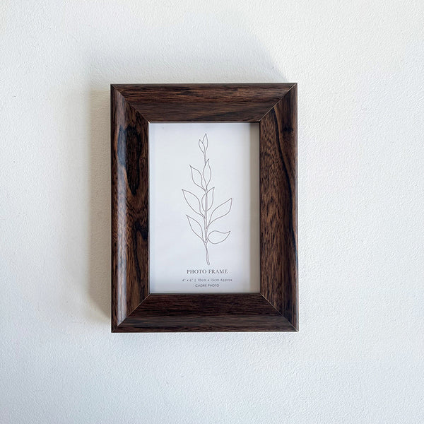 6x4 Photo Frame | Dark Walnut Effect
