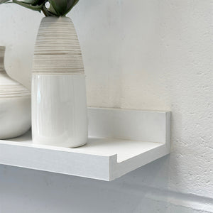 White Picture Ledge Set Of Two - Picture Shelf | Floating Shelves - Wall Decor Pack Of 2 70 CM Wall Decor Picture Shelves