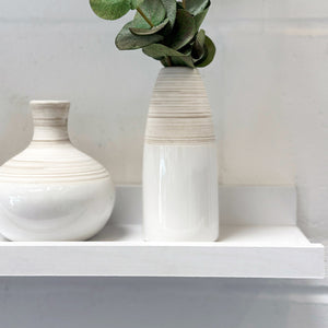 White Picture Ledge Set Of Two - Picture Shelf | Floating Shelves - Wall Decor Pack Of 2 70 CM Wall Decor Picture Shelves