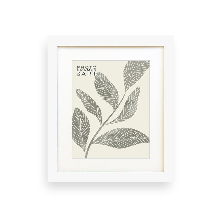 Everyday 12x10" Photo Frame With Mount | Milano White