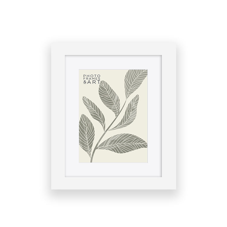 Everyday 10x8" Photo Frame With Mount | Milano White