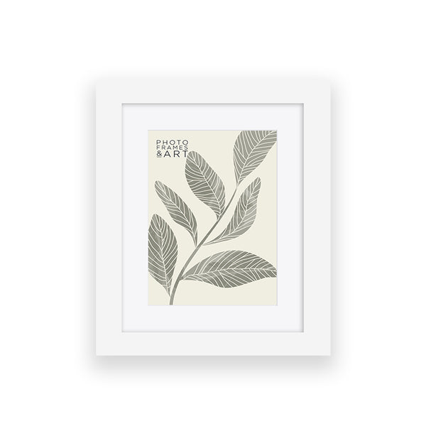 Everyday 10x8" Photo Frame With Mount | Milano White