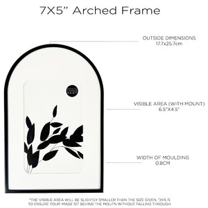 Black Metal Arch Photo Frame | Available in 2 sizes