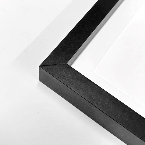 7x5" Black Photo Frame | With Mount for 6x4" Picture