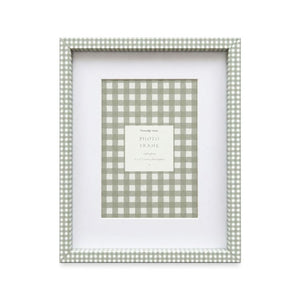 7x5" Photo Frame | Green Gingham