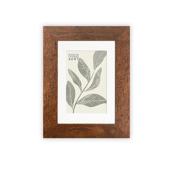 Everyday 7x5" Photo Frame With Mount  | Rustic Wood Effect